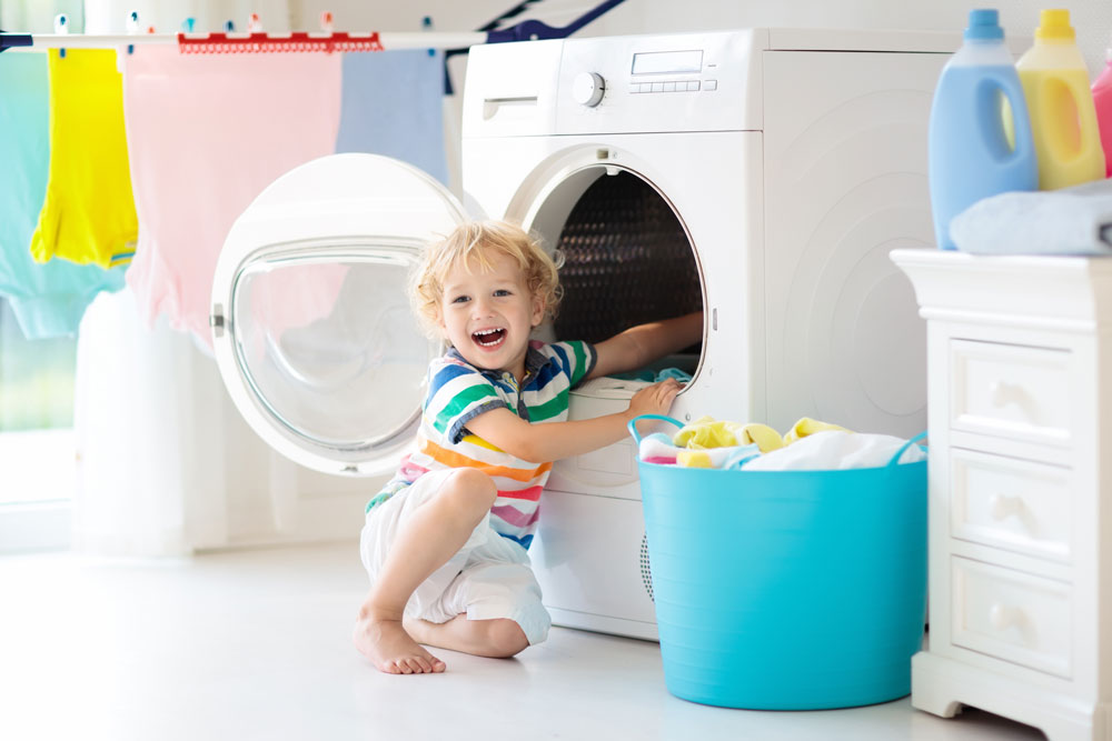 washing clothes with soft water